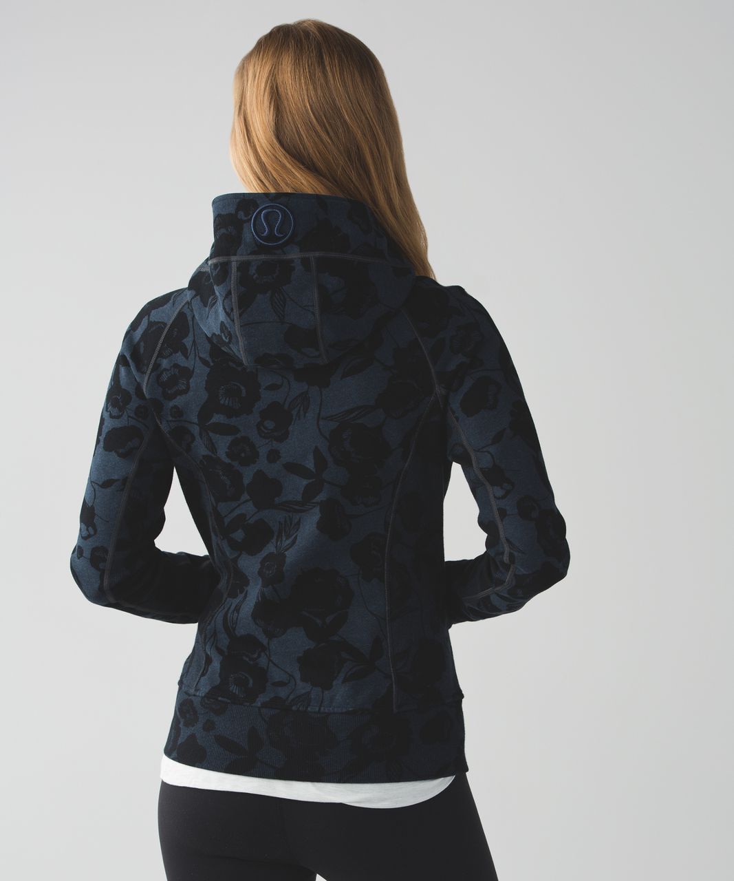 Lululemon Scuba Hoodie II - Flat Inky Floral Heathered Inkwell Deep Coal / Inkwell