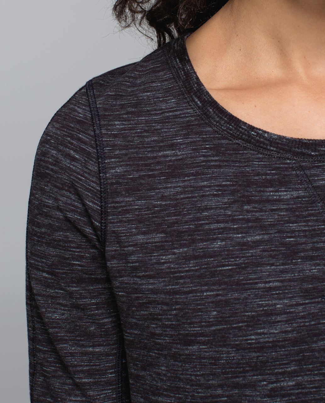 Lululemon Exhalation Pullover II - Heathered Marled Black