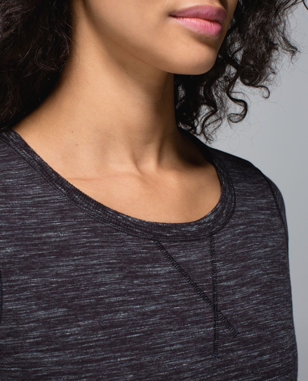 Lululemon Exhalation Pullover II - Heathered Marled Black