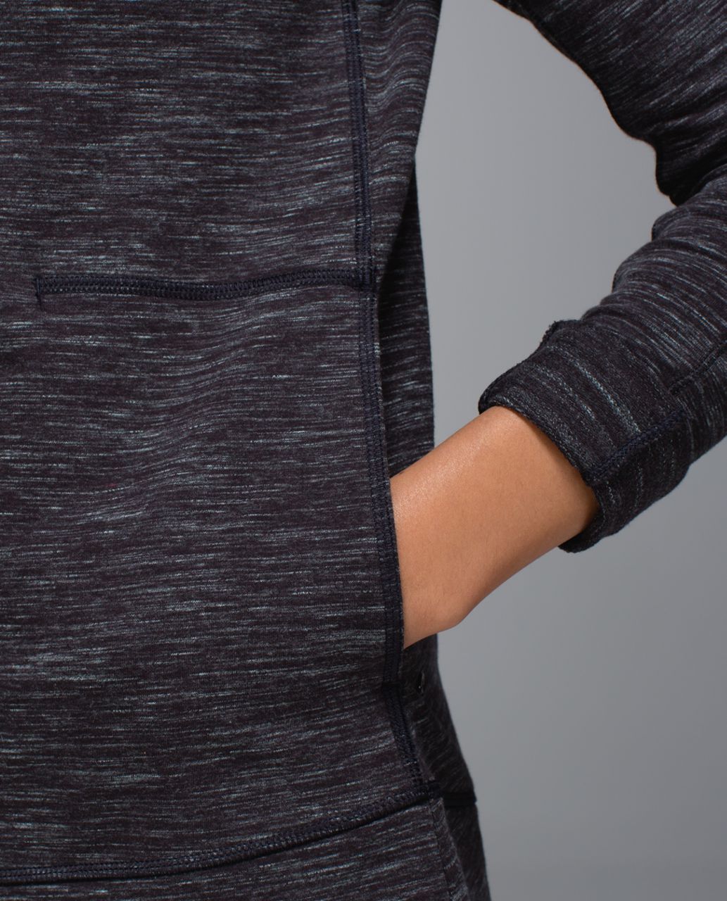 Lululemon Exhalation Pullover II - Heathered Marled Black