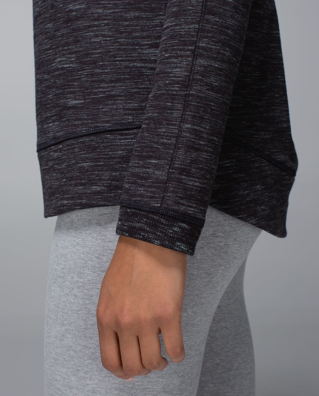 Lululemon Exhalation Pullover II - Heathered Marled Black