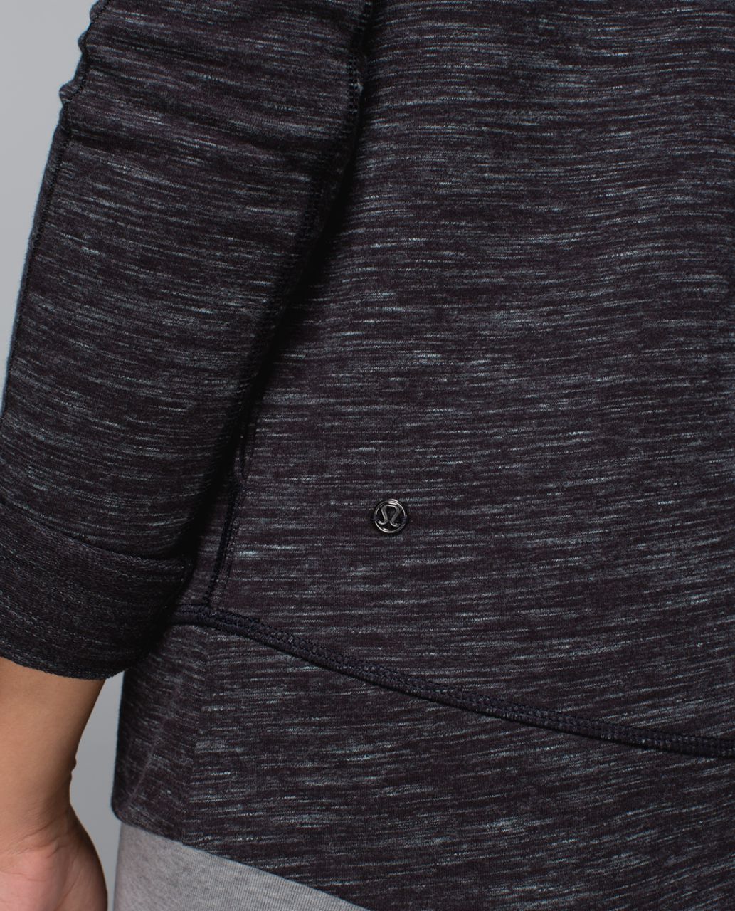 Lululemon Exhalation Pullover II - Heathered Marled Black