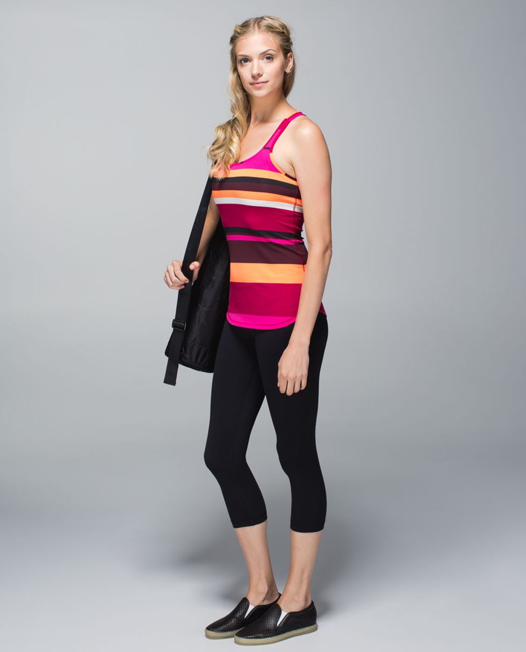 Lululemon Refresh Racer Tank - Blossom Stripe Bumble Berry Ghost