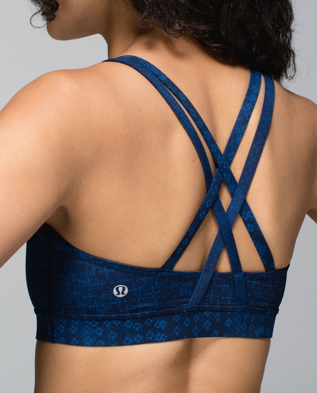 Lululemon Energy Bra - Exploded Sashico Cross Inkwell Rugged Blue / Kanoko Twist Inkwell Rugged Blue / Sashico Cross Inkwell Rugged Blue