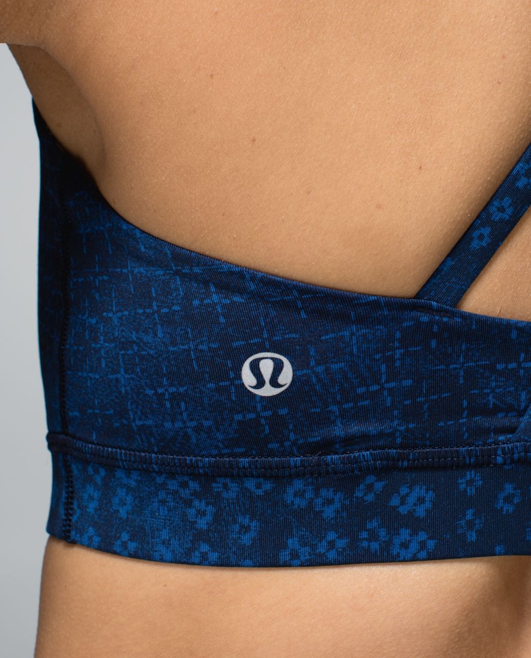 Lululemon Energy Bra - Exploded Sashico Cross Inkwell Rugged Blue / Kanoko Twist Inkwell Rugged Blue / Sashico Cross Inkwell Rugged Blue