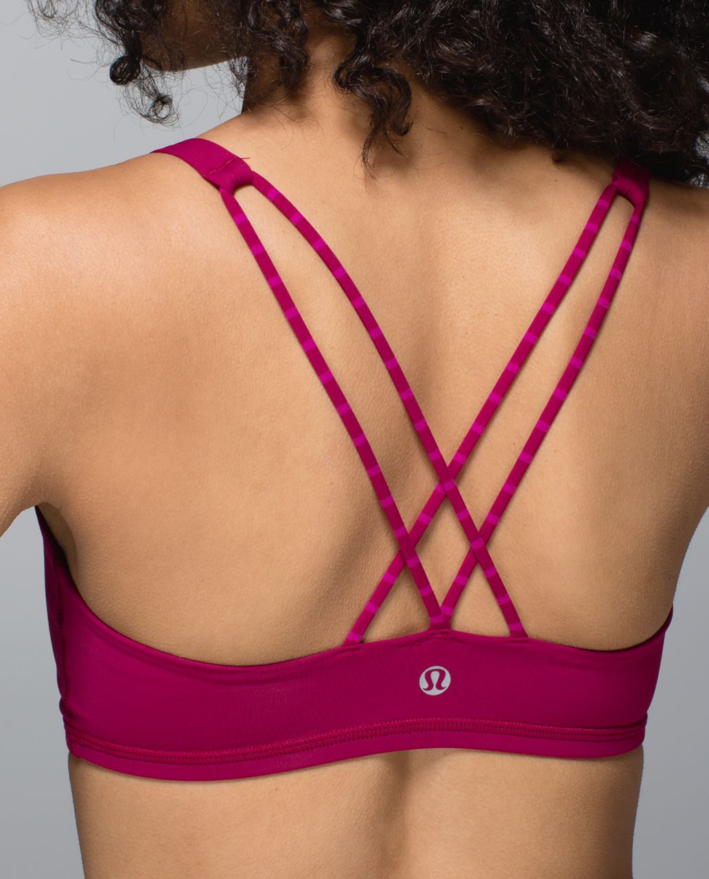 Lululemon Free To Be Bra - Bumble Berry / West2east Stripe Bumble Berry