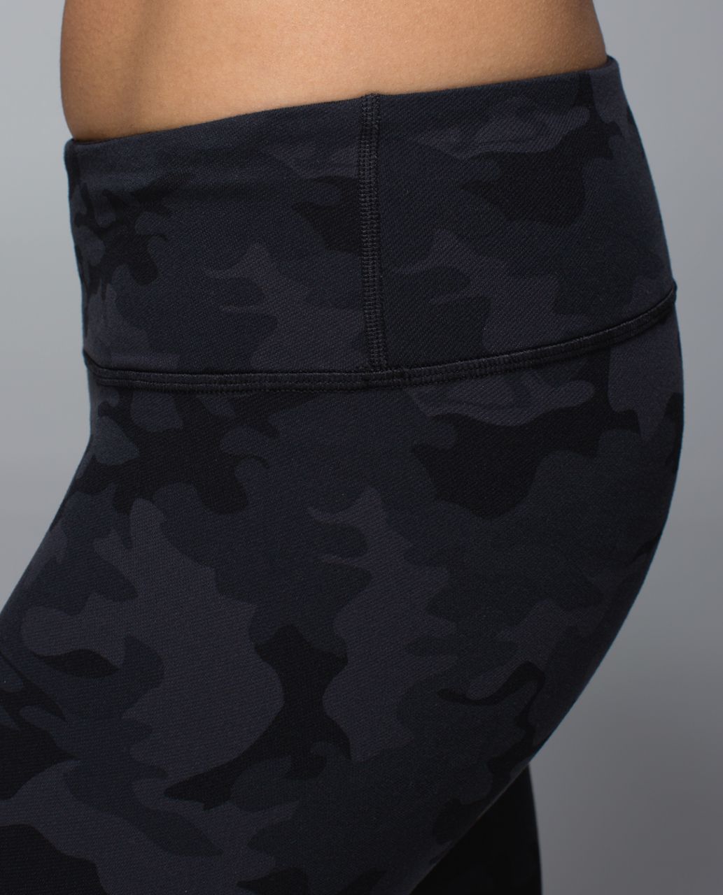 Lululemon Wunder Under Pant - Savasana Camo 20cm New Black / Soot / Black - lulu  fanatics