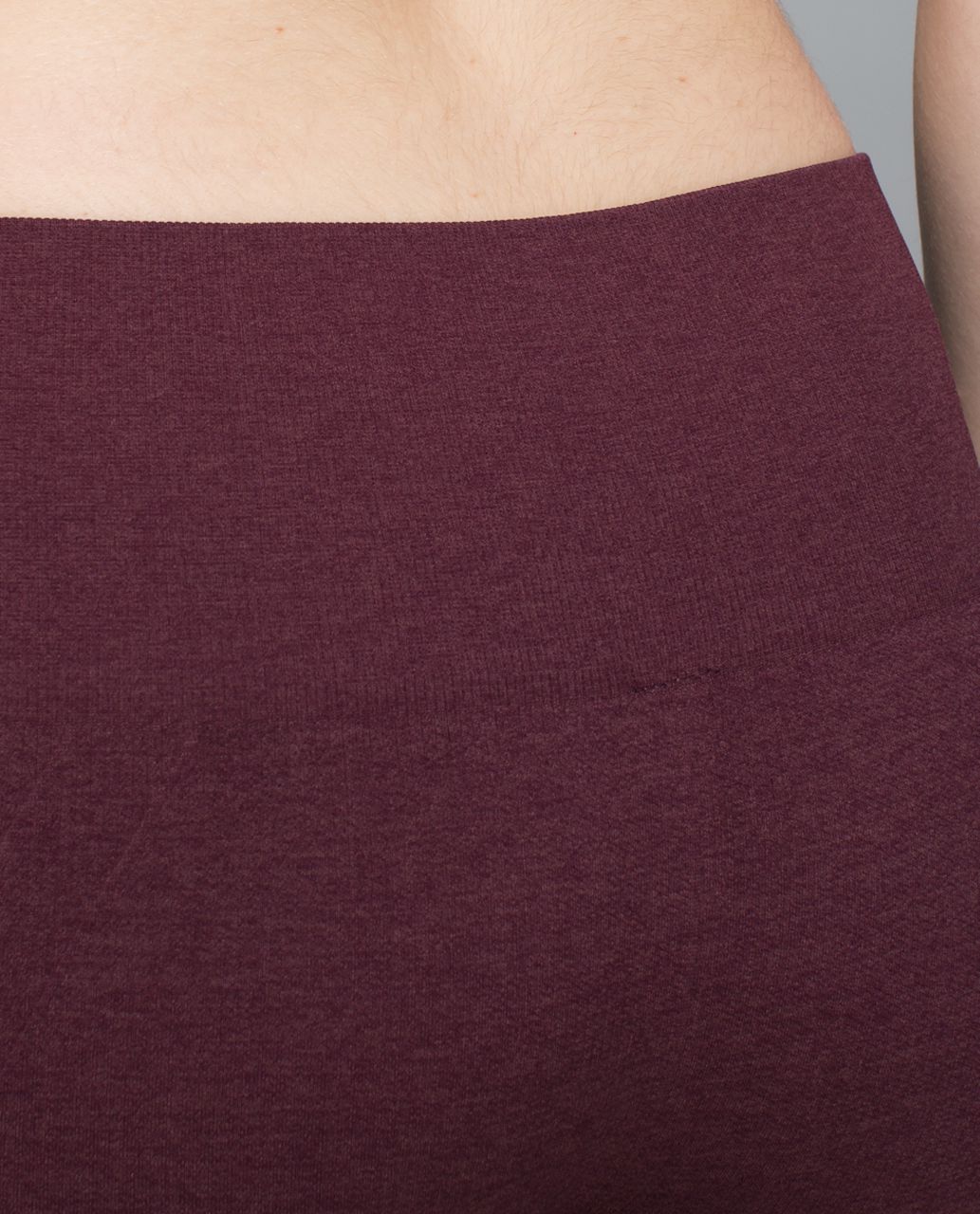 Lululemon In The Flow Crop II - Heathered Bordeaux Drama