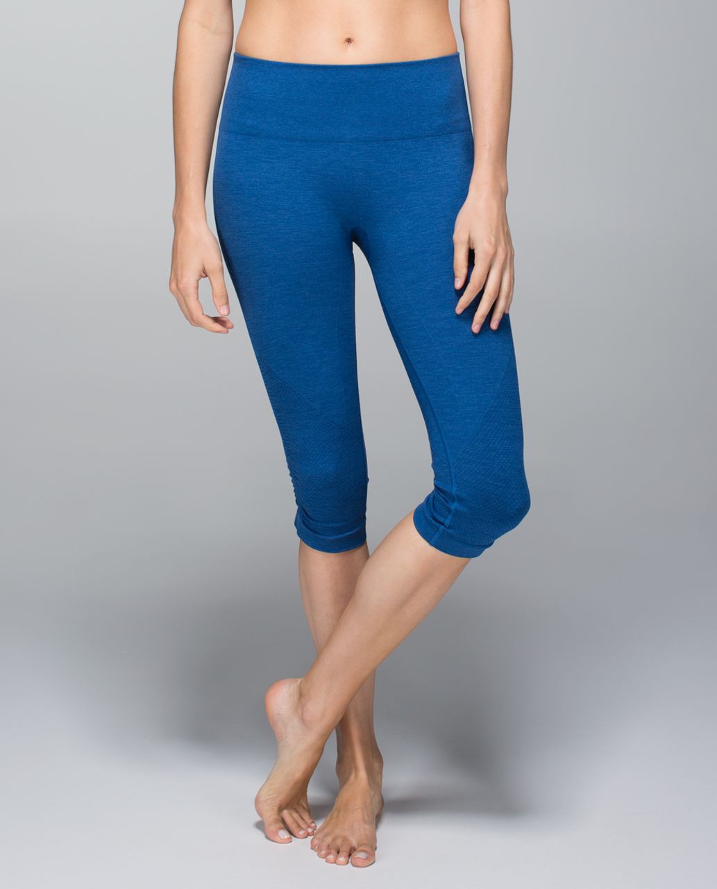 lululemon athletica, Pants & Jumpsuits, Lululemon In The Flow Crop Leggings  Blue Size 6