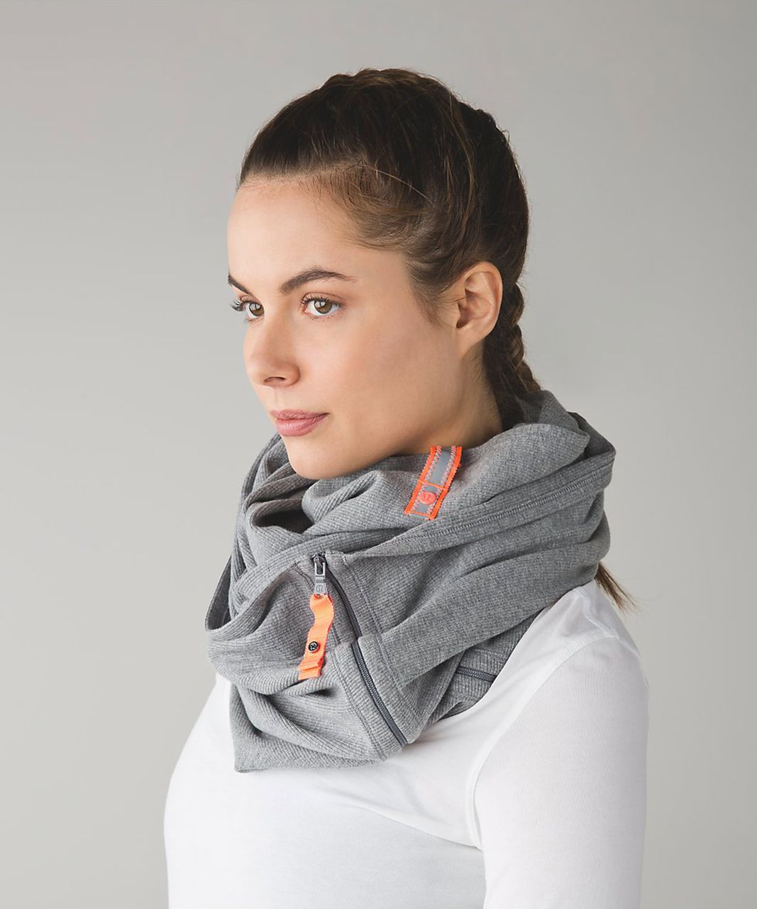 Lululemon Vinyasa Scarf *Ribbed - Heathered Slate / Very Light Flare