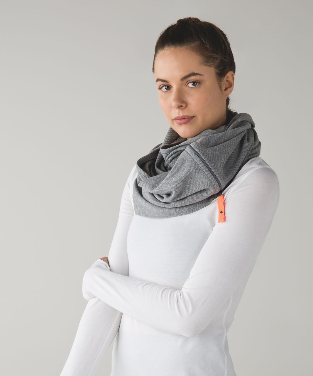 Lululemon Vinyasa Scarf *Ribbed - Heathered Slate / Very Light Flare