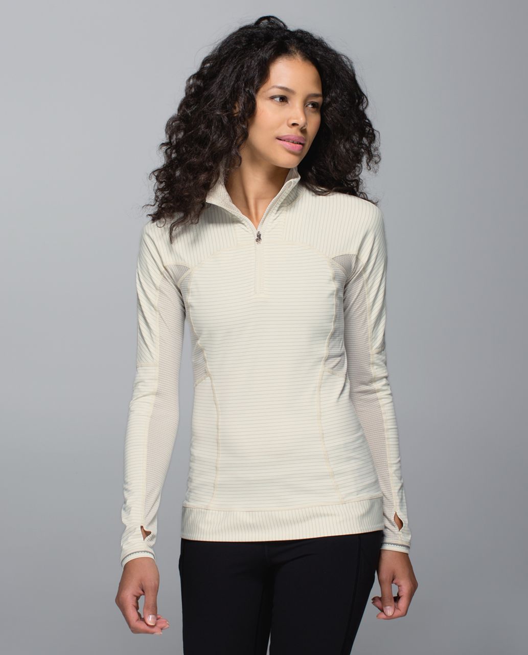 Lululemon Run For Gold 1/2 Zip - Ghost