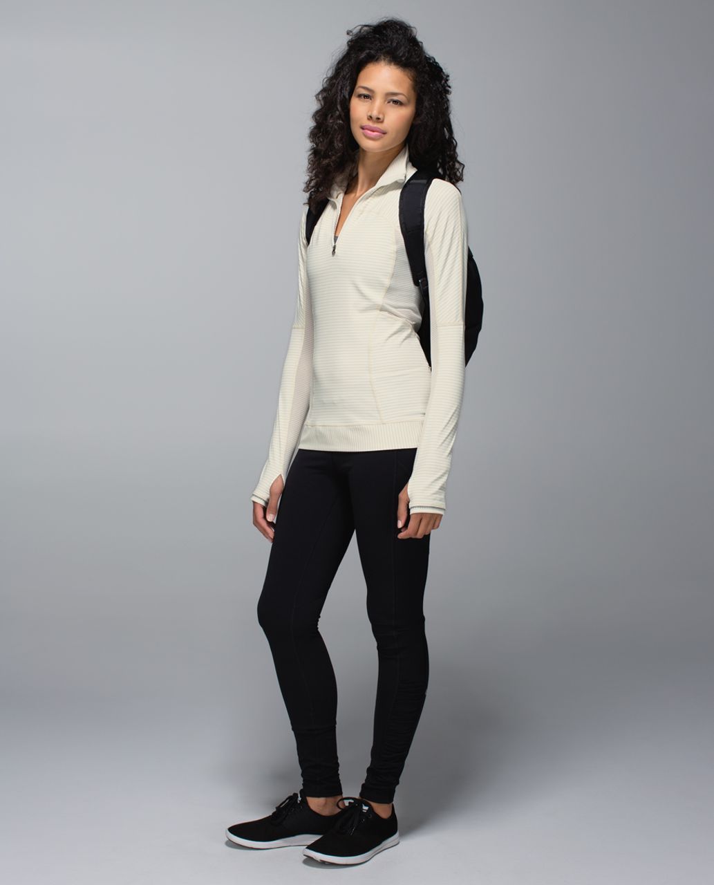 Lululemon Run For Gold 1/2 Zip - Ghost