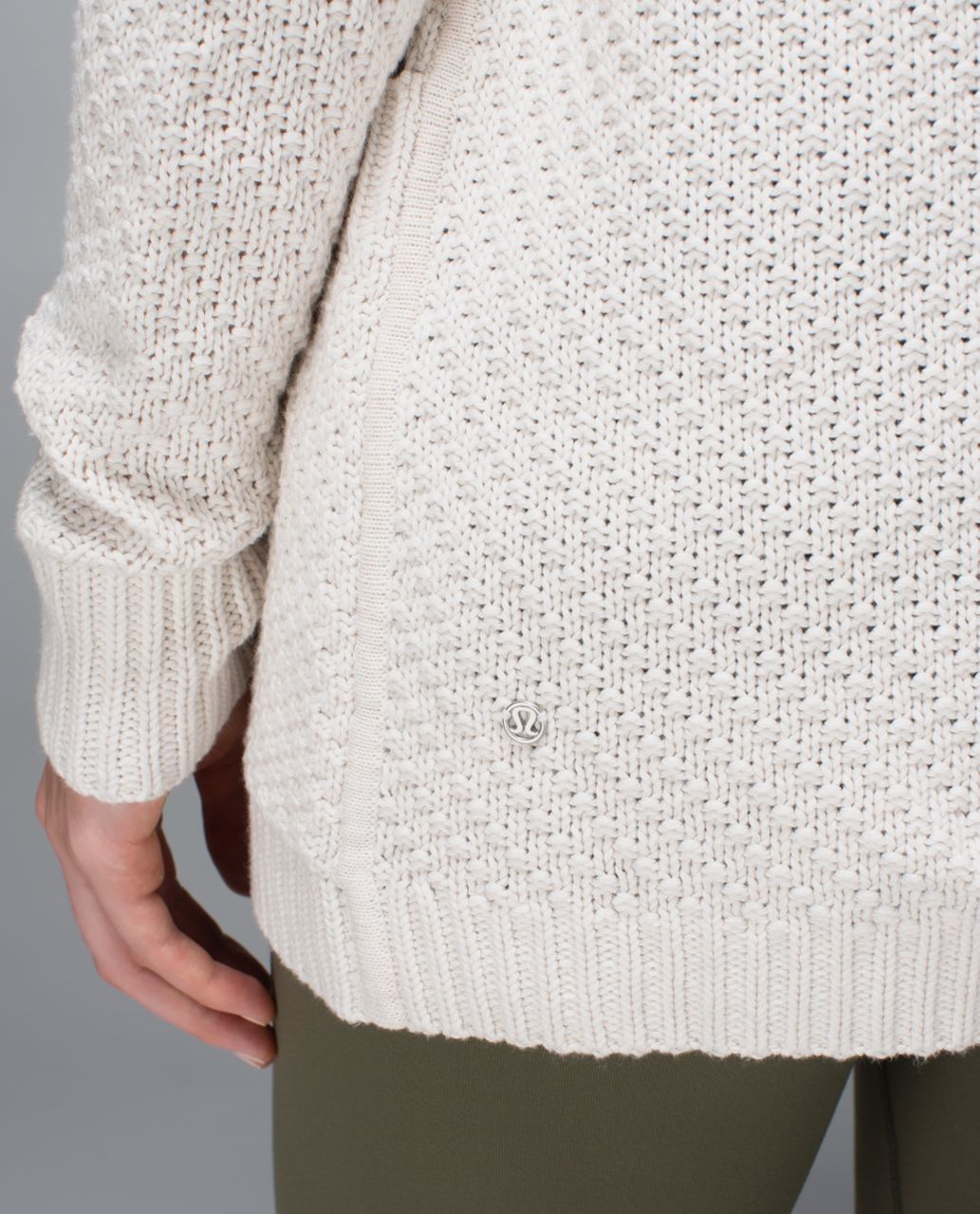 Lululemon Post Practice Cardigan - Heathered Oatmeal