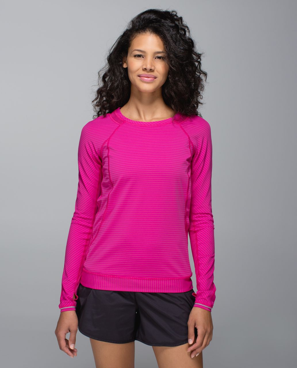 Lululemon Run For Gold Long Sleeve - Jewelled Magenta