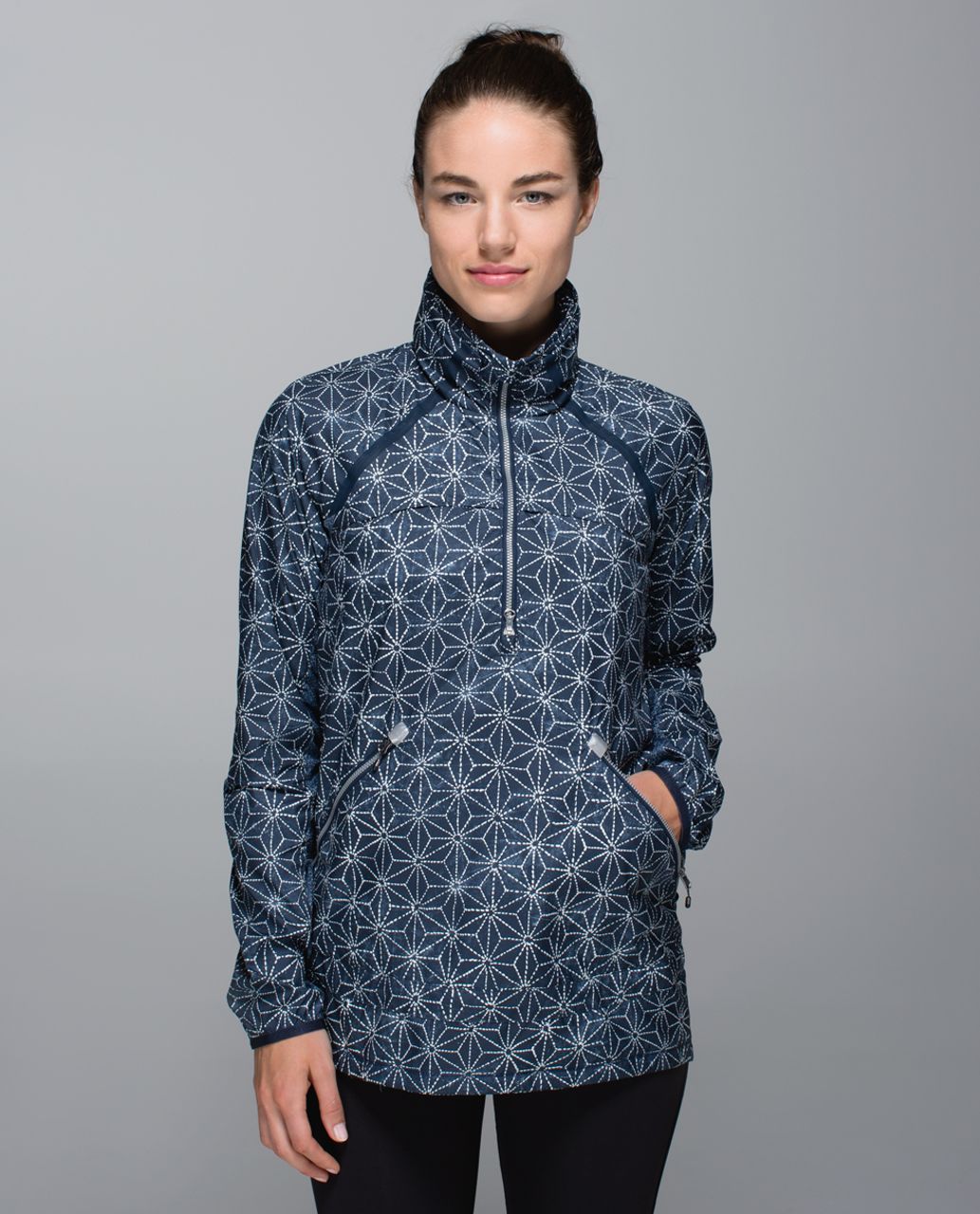 Lululemon Miss Misty Pullover - Exploded Sashico Star Inkwell Ghost / Sashico Cross Inkwell Ghost