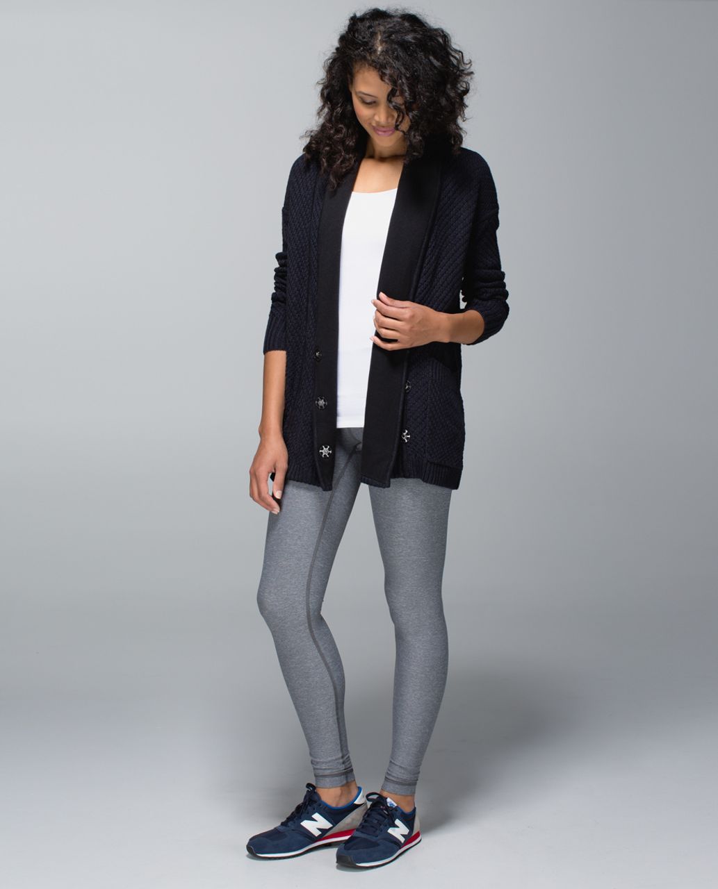 Lululemon Post Practice Cardigan - Inkwell / Black