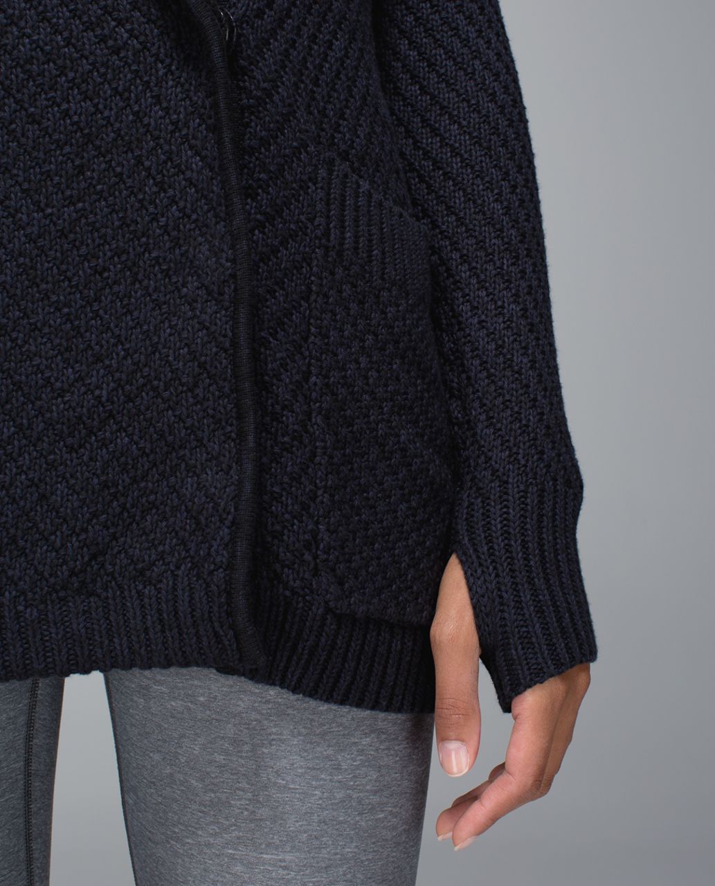 Lululemon Post Practice Cardigan - Inkwell / Black