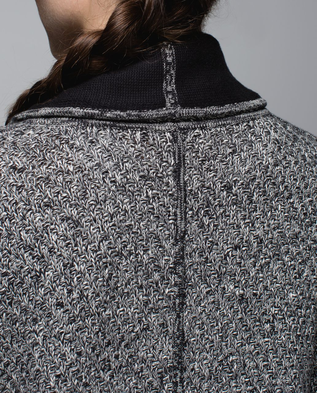 Lululemon Post Practice Cardigan - Ghost / Black