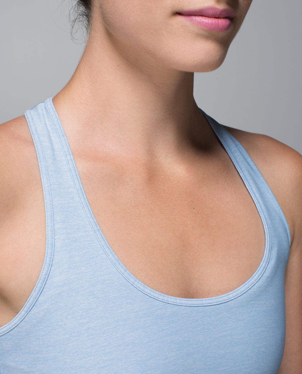 Lululemon Cool Racerback - Heathered Blue Calm