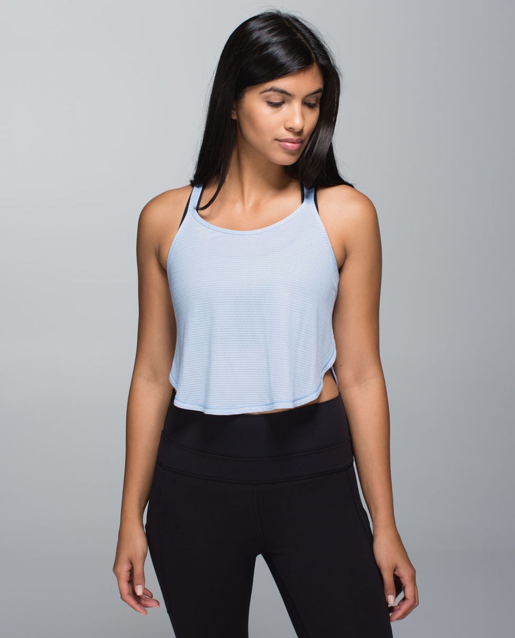 Lululemon On The Run Singlet - Blue Calm