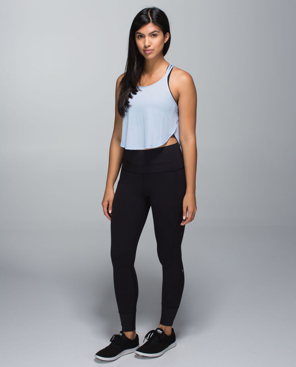 Lululemon On The Run Singlet - Blue Calm