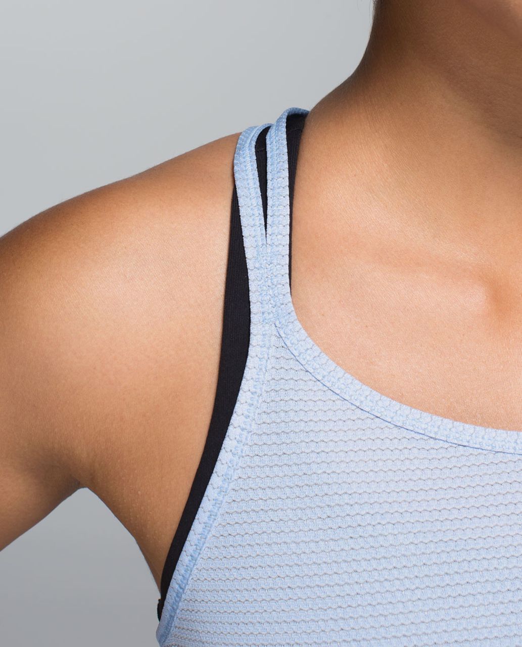 Lululemon On The Run Singlet - Blue Calm