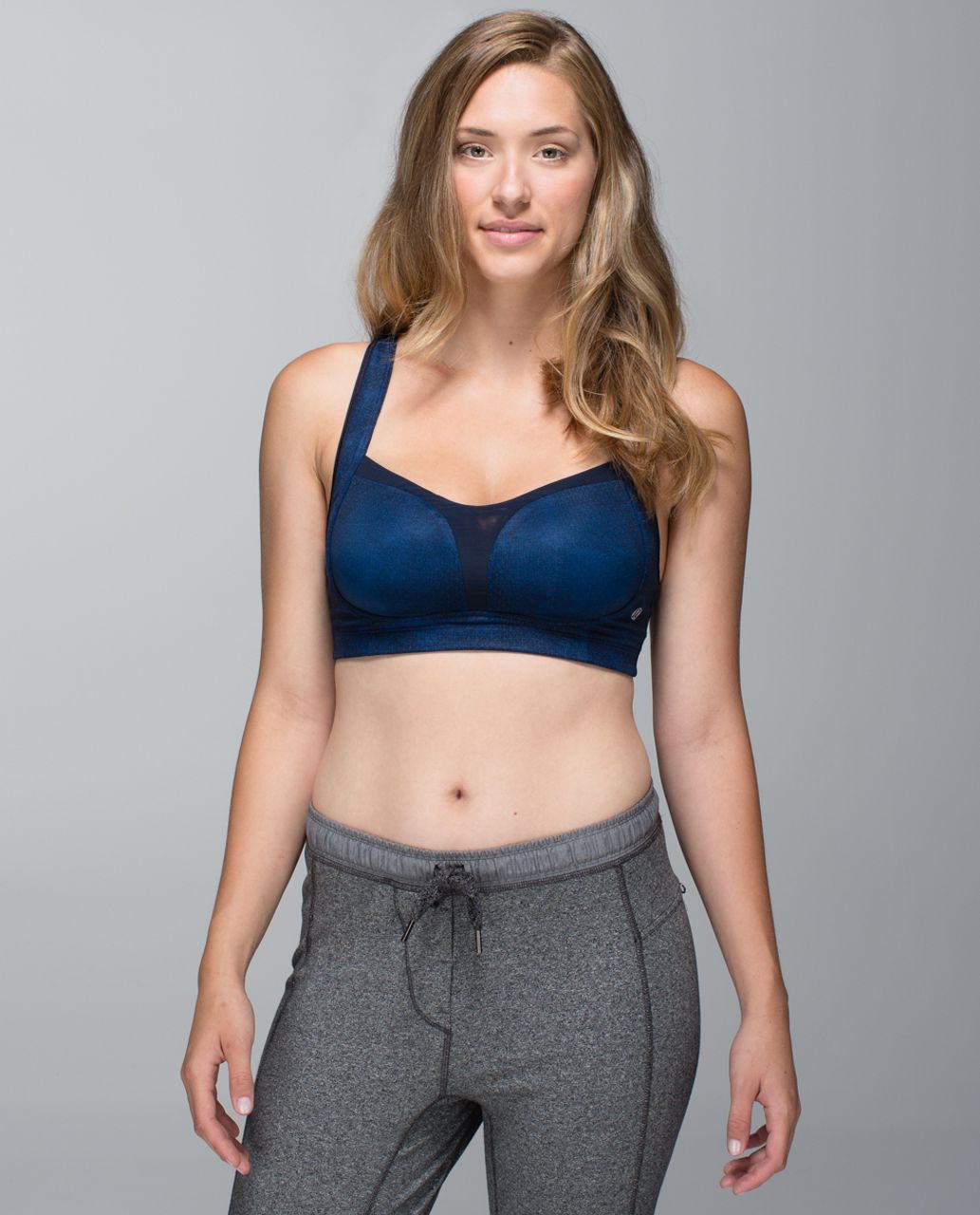 Lululemon Ta Ta Tamer Blue Padded Adjustable Sports Bra Womens Size: 36C