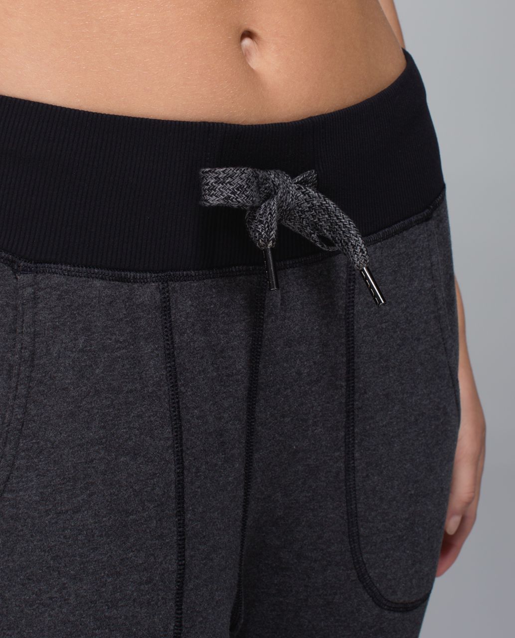 Lululemon Free Fall Crop - Heathered Black