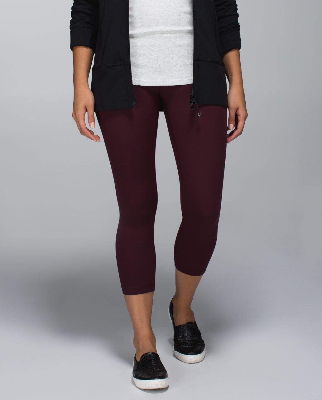 Lululemon Wunder Under Crop II *Full-On Luxtreme - Bordeaux Drama