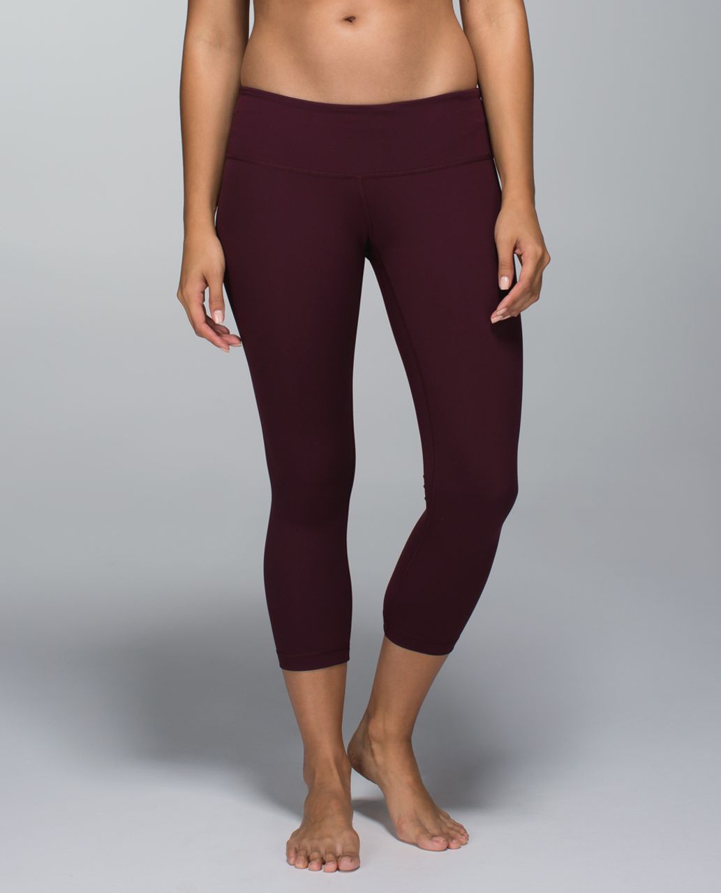 Lululemon Wunder Under Crop II *Full-On Luxtreme - Bordeaux Drama