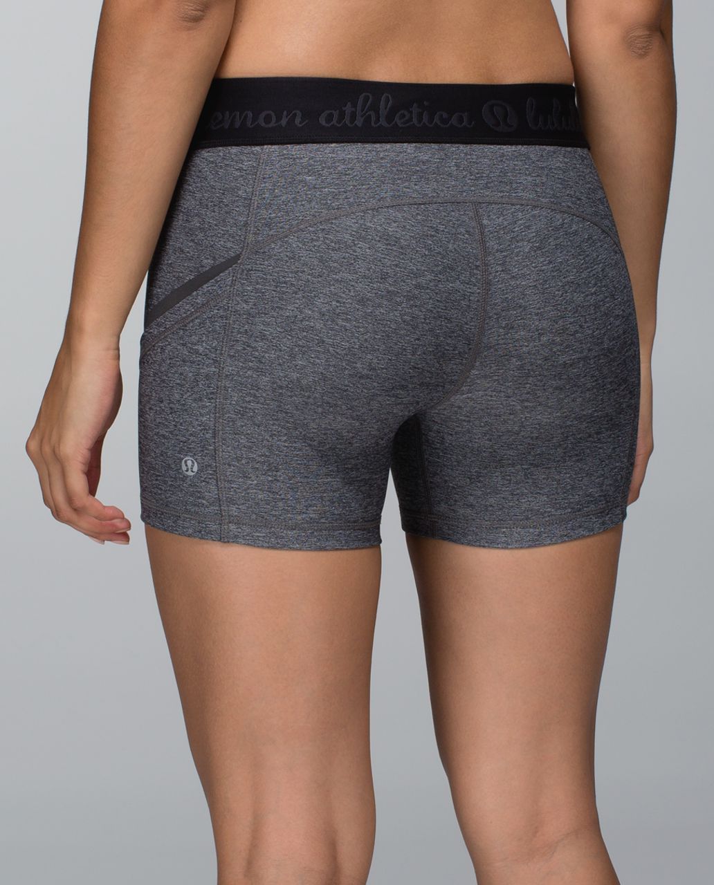 Lululemon What The Sport Short - Heathered Black /  Black