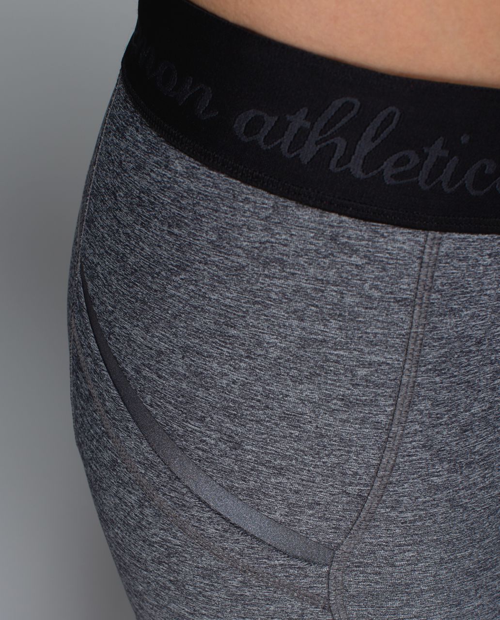 Lululemon What The Sport Short - Heathered Black /  Black