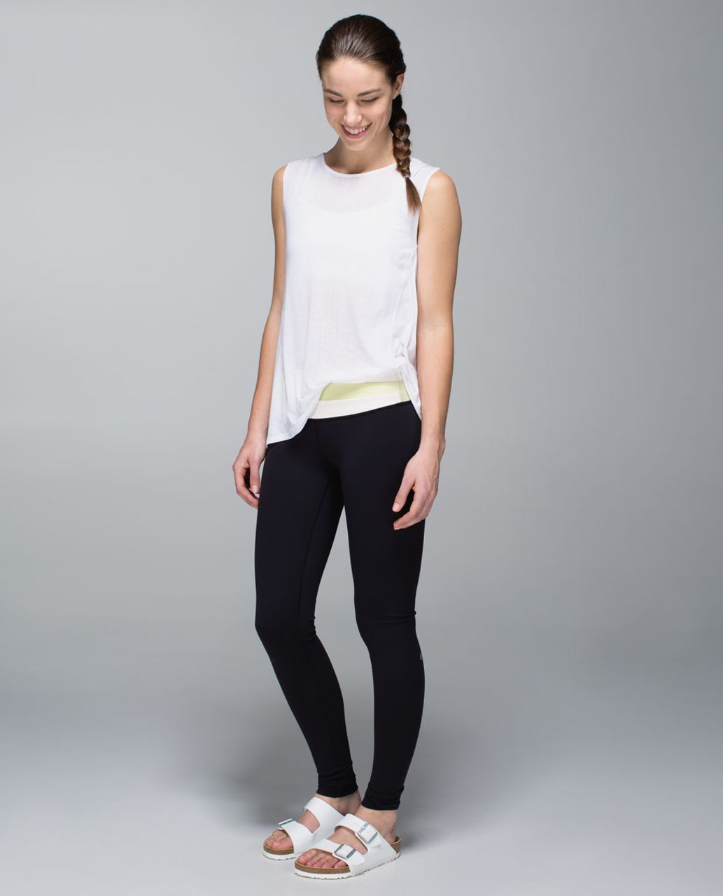 Lululemon Astro Wunder Under Pant *Full-On Luon - Black / Angel Wing / Zest