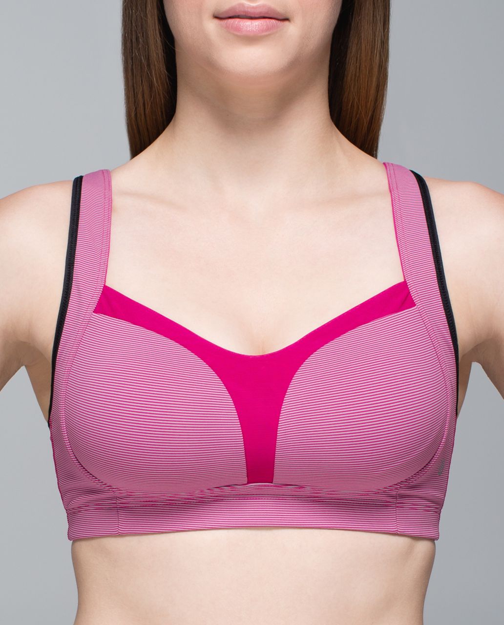 Lululemon Ta Ta Tamer II (C-E cup) - Wee Stripe Jewelled Magenta