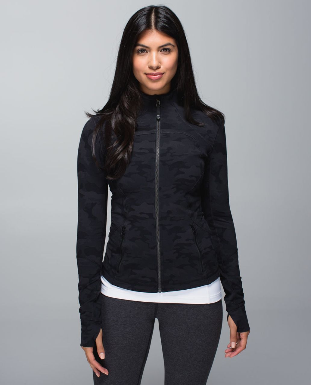 Lululemon Forme Jacket *Cuffins - Savasana Camo 20cm New Black / Soot