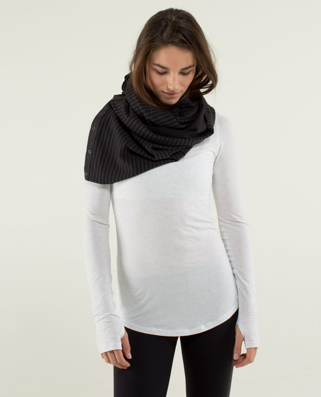 Lululemon Vinyasa Scarf *Rulu - Incognito Camo HTR Black - lulu fanatics