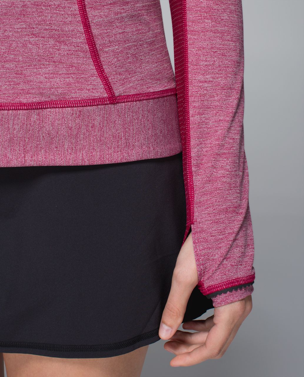 Lululemon Run For Gold 1/2 Zip - Heathered Bumble Berry / Bumble Berry