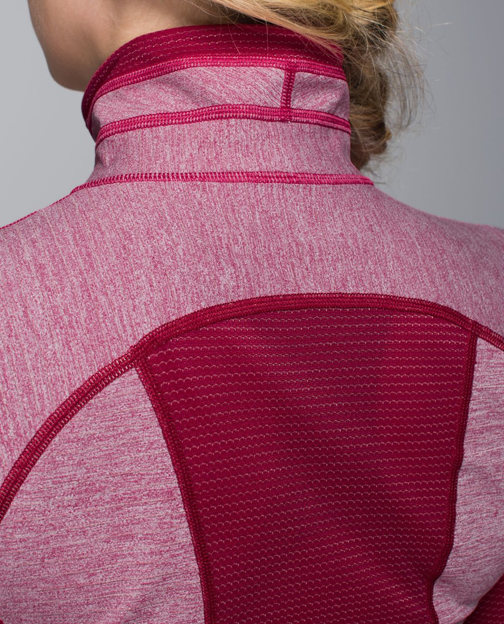 Lululemon Run For Gold 1/2 Zip - Heathered Bumble Berry / Bumble Berry