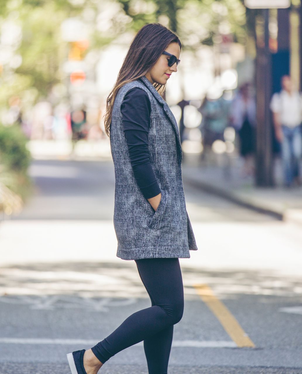 Lululemon Blazer Vest - Burlap Texture Black Dune