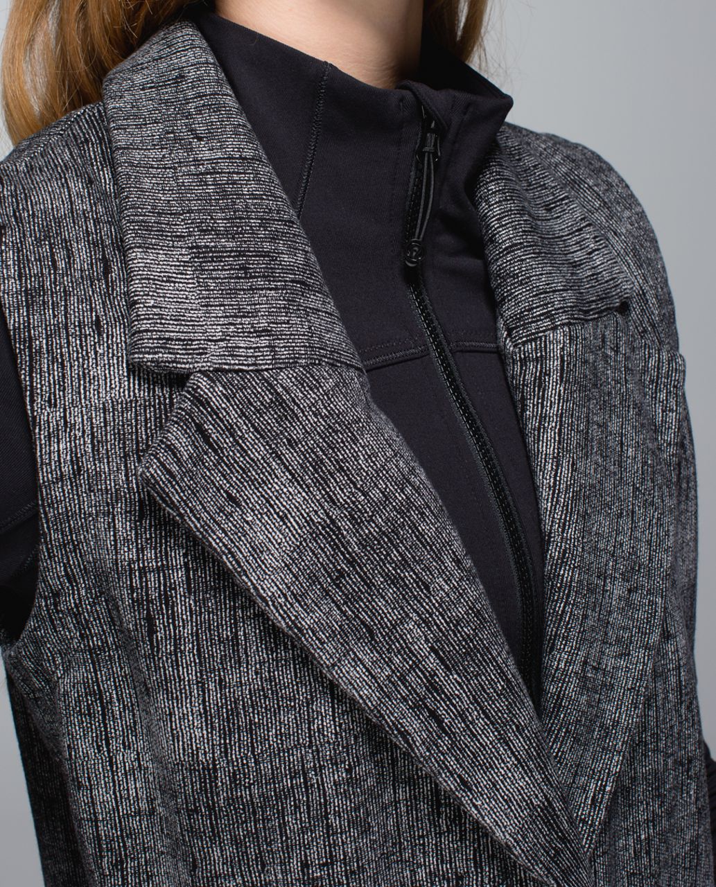 Lululemon Blazer Vest - Burlap Texture Black Dune