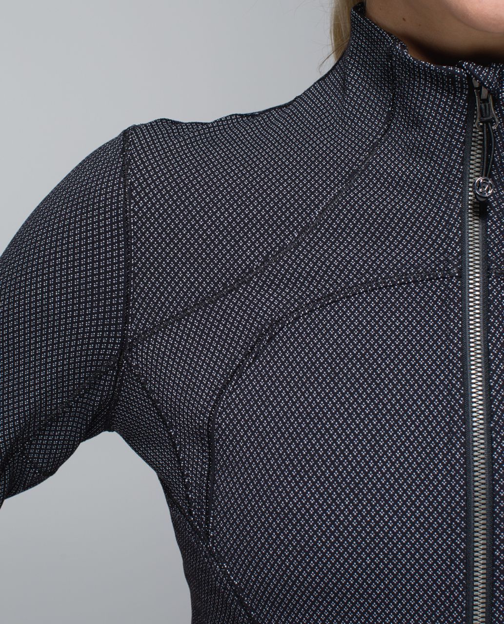 Lululemon Forme Jacket II *Textured - Diamond Dot Black White