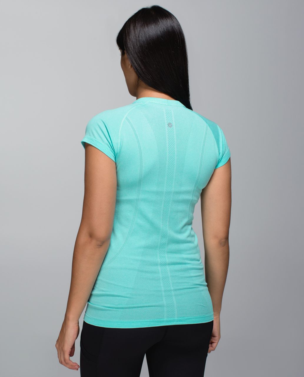 Lululemon Run:  Swiftly Tech Short Sleeve Crew - Heathered Angel Blue