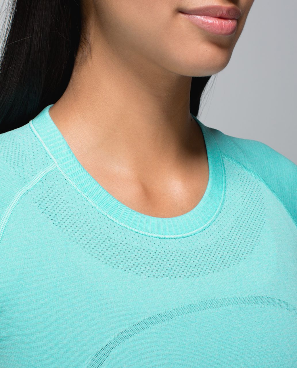 Lululemon Run:  Swiftly Tech Short Sleeve Crew - Heathered Angel Blue