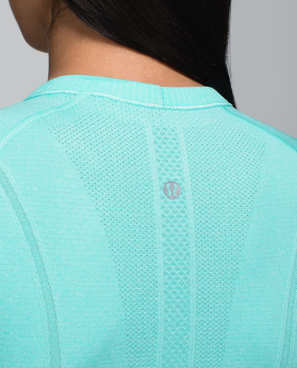 Lululemon Run:  Swiftly Tech Short Sleeve Crew - Heathered Angel Blue