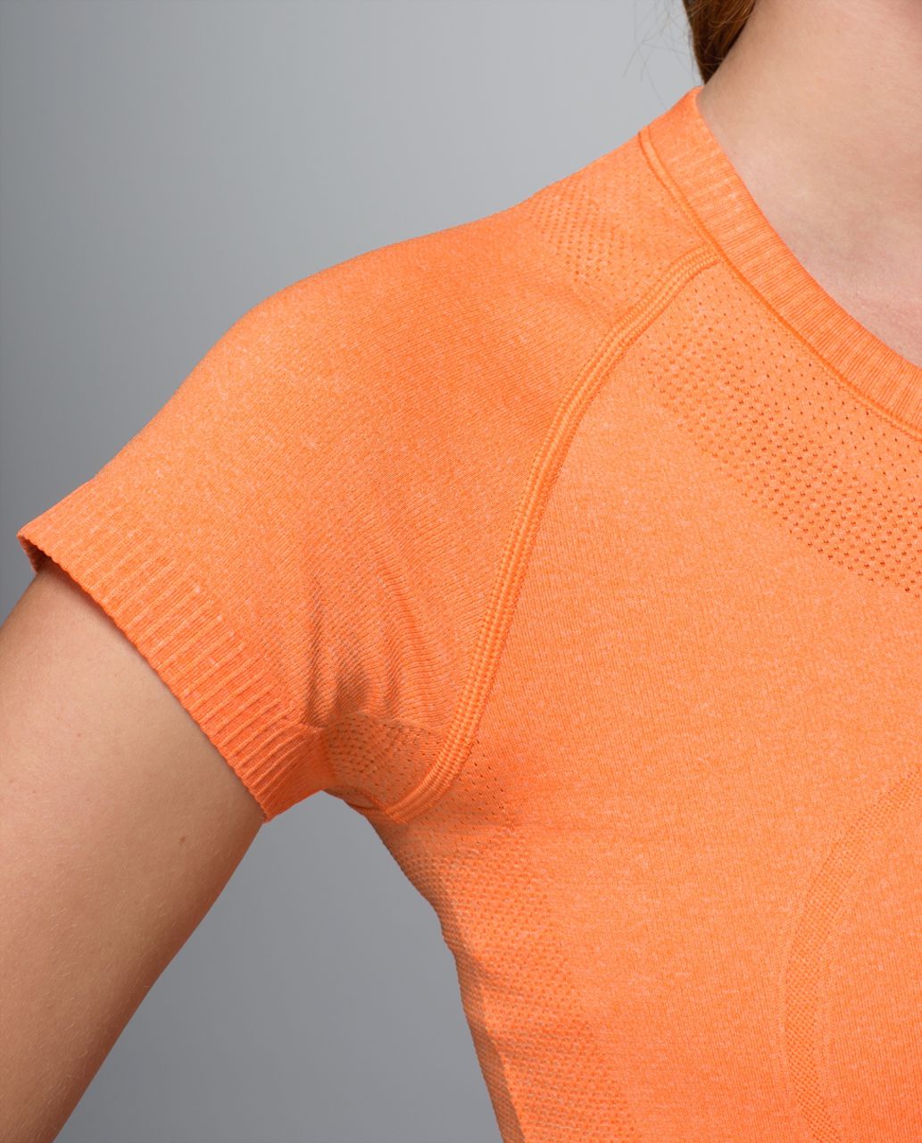 Lululemon Run:  Swiftly Tech Short Sleeve Crew - Heathered Pizzaz