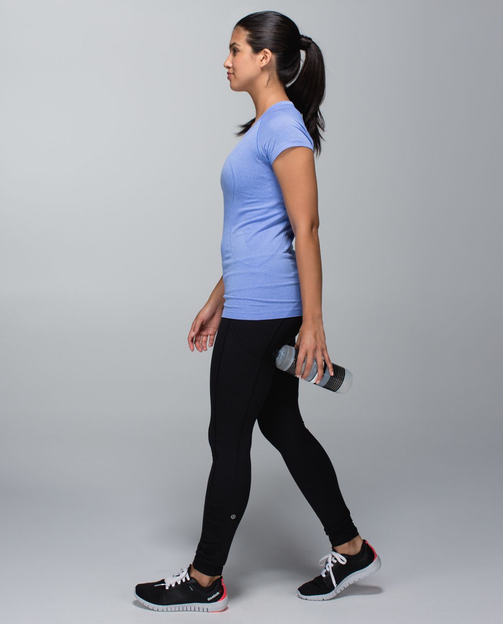 Lululemon Run:  Swiftly Tech Short Sleeve Crew - Heathered Lullaby