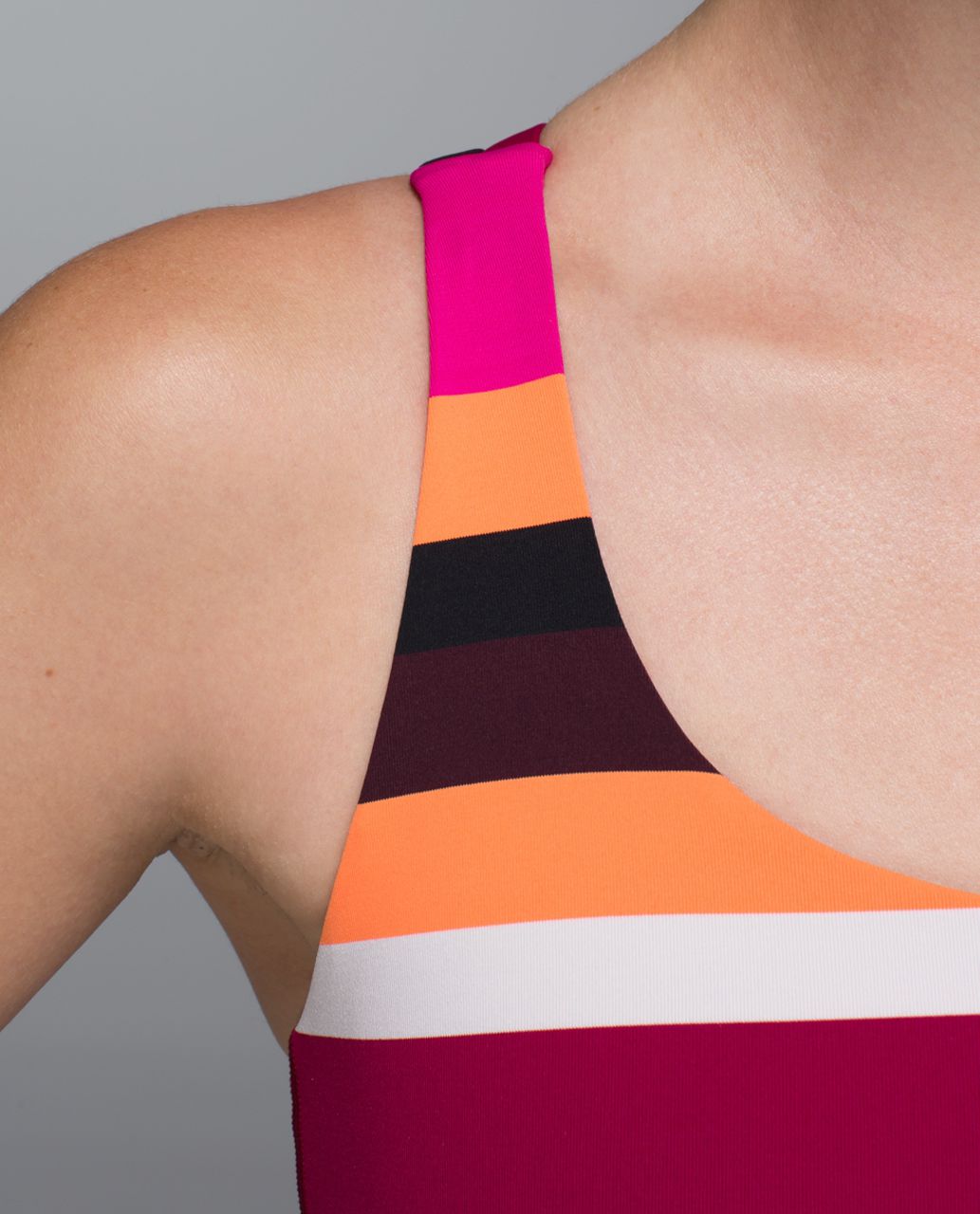 Lululemon Energy Bra - Blossom Stripe Bumble Berry Ghost