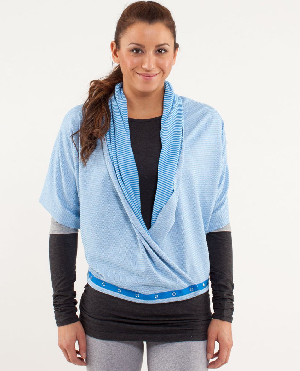 Lululemon Vinyasa Scarf - Beaming Blue / Polar Cream