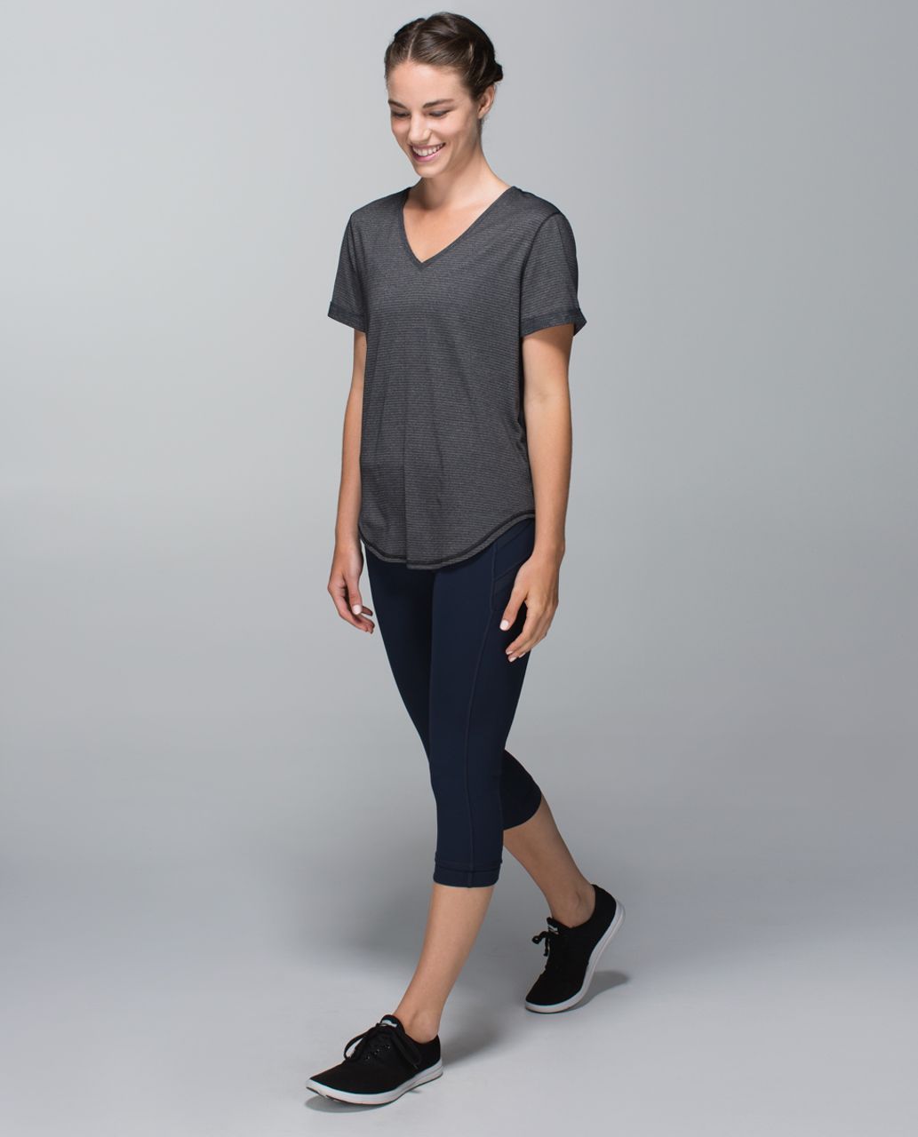 Lululemon Illumina Crop - Inkwell / Rugged Blue